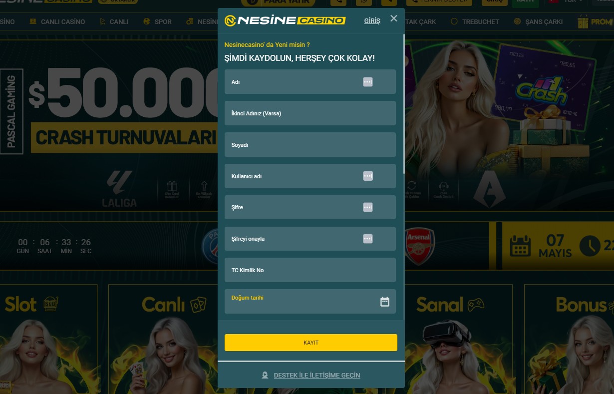 Nesine casino giriş